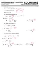direct and inverse proportion questions with solutions pdf grade 9