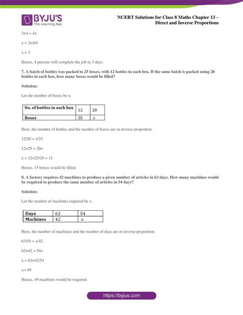 direct and inverse proportion solutions