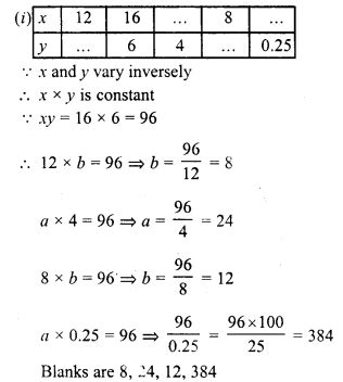 direct and inverse variation class 7 solutions