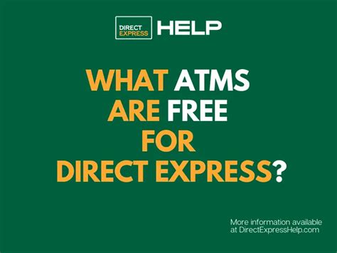 direct express fee free atm