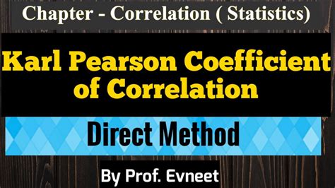 direct method of correlation