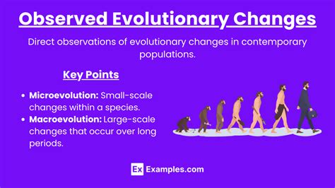 direct observation of evolutionary change examples