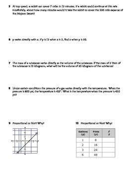 direct variation practice problems pdf