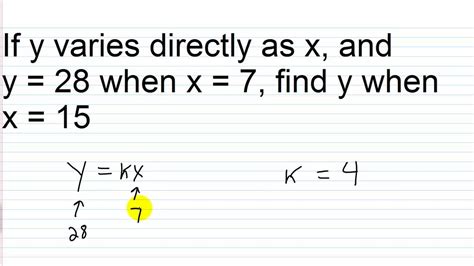 direct variation sample problems
