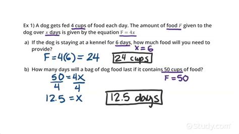direct variation word problems examples