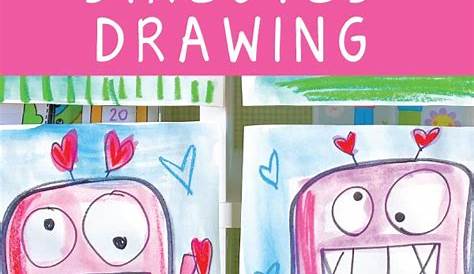 Love Monster Directed Drawing | Valentine art projects, Kindergarten