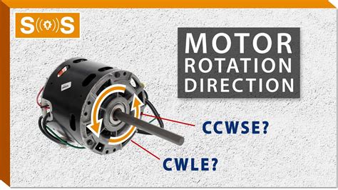 direction of motor rotation