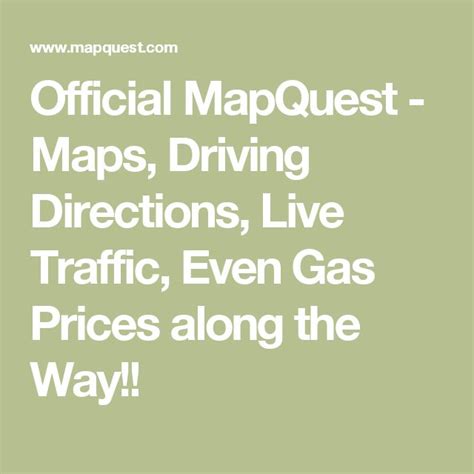 directions maps mapquest gas prices