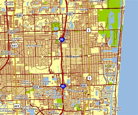 Driving Directions from Hollywood, Florida to Hollywood, Florida