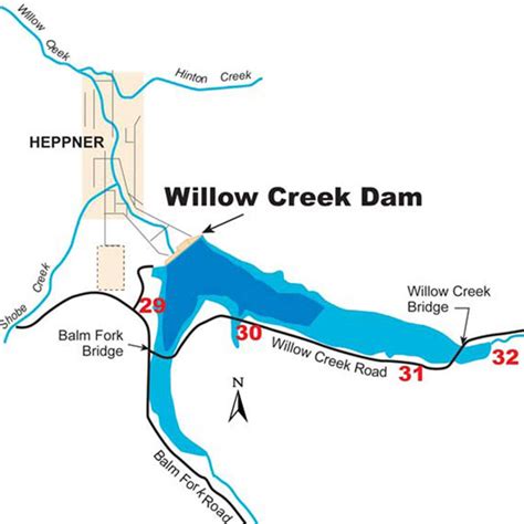 directions to willow creek