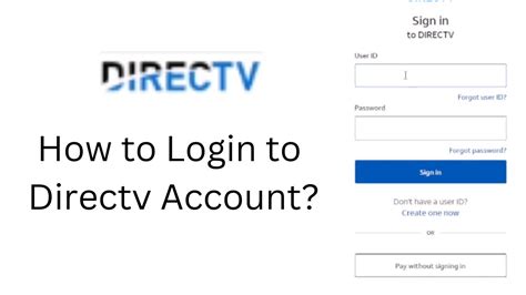 directv login in