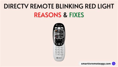 directv remote blinking red