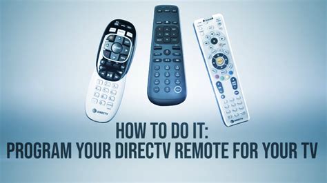 directv setup remote control