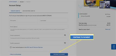 directv stream account overview