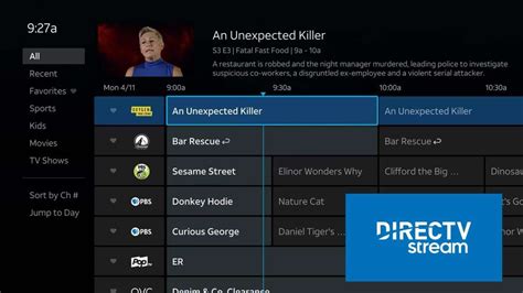 directv streaming guide