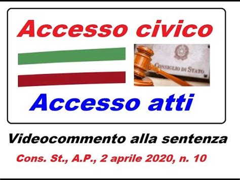 diritto di accesso e accesso civico
