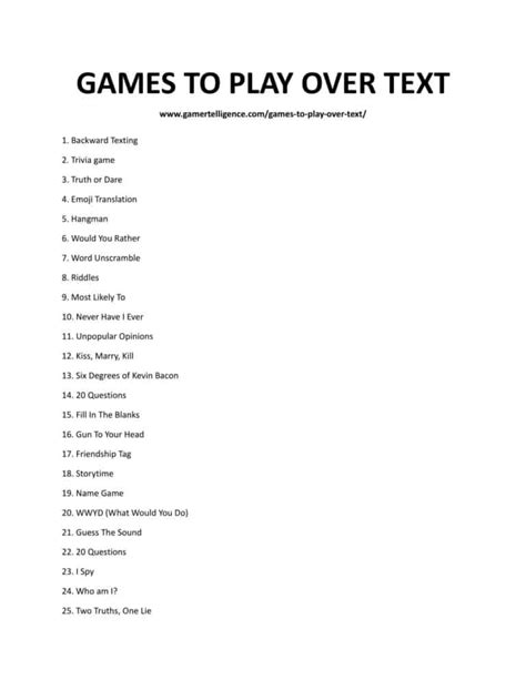 dirty games to play over text