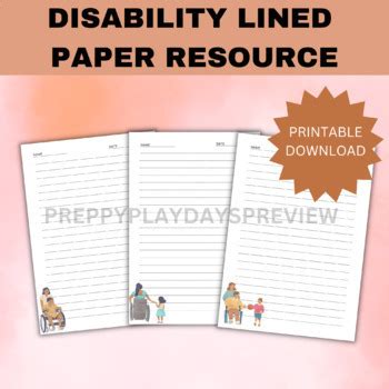 Disability Cannot Write On Lined Paper