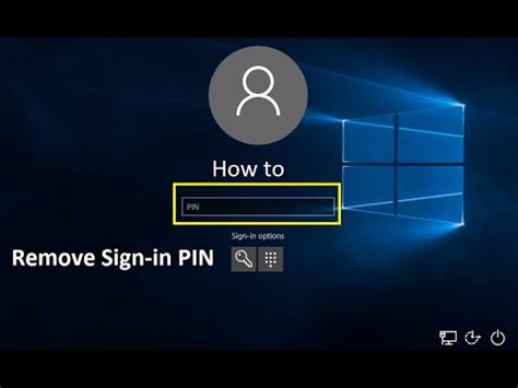 Remove PIN from your Account in Windows 10 Tutorials