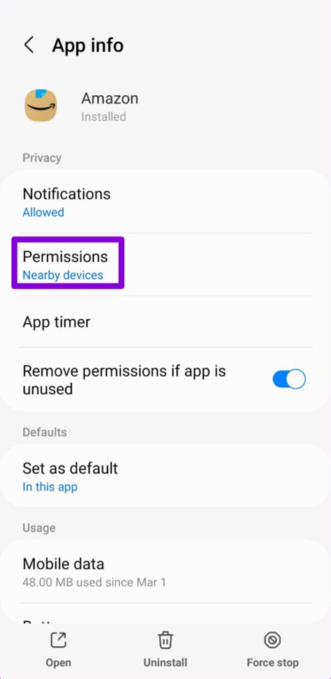 Disable Android App Permissions