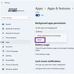 disable background apps