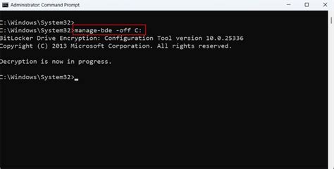 disable bitlocker through windows command prompt