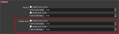 Disable Desktop Audio Obs