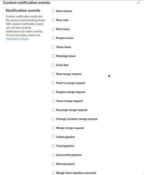 Disable Email Notifications Gitlab