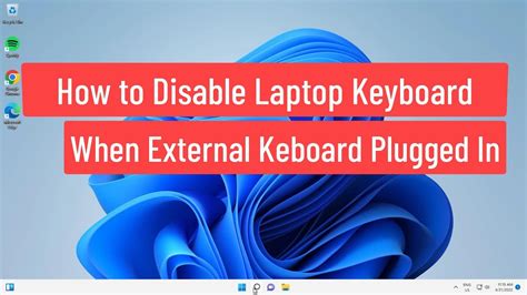 Disable Laptop Keyboard When External Plugged In Ubuntu