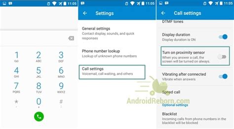 disable proximity sensor android 11