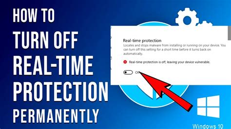 disable real-time protection windows 10