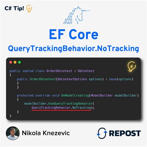 Disable Tracking Ef Core