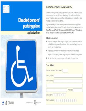 disabled badge application online