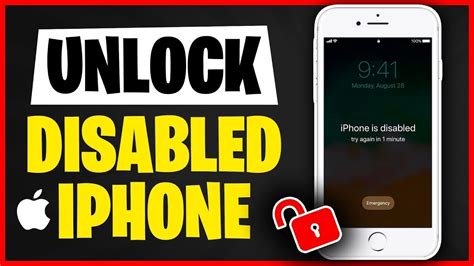 disabled unlocking iPhone passcode without computer