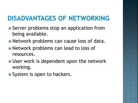 disadvantages of computer network in school