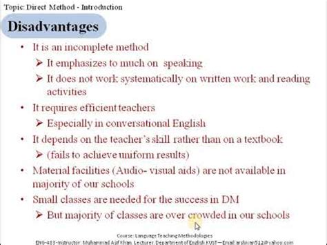 disadvantages of direct instruction method