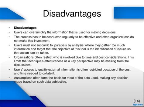 disadvantages of internal data