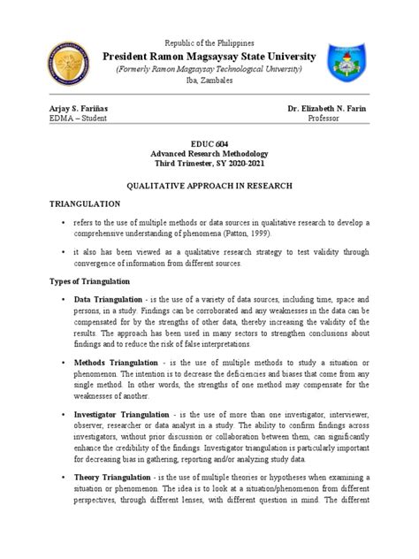 disadvantages of triangulation in qualitative research