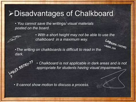 Disadvantages Of Using Chalkboard In The Classroom