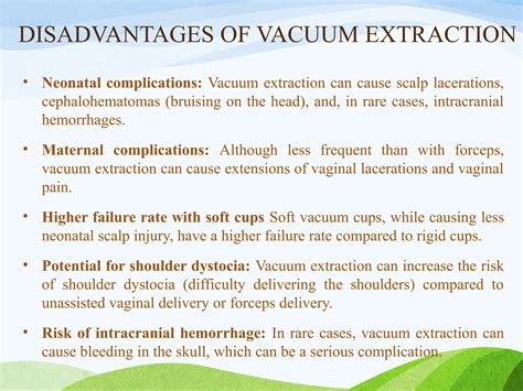 Disadvantages Of Vacuum Extraction