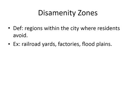 disamenity zones example