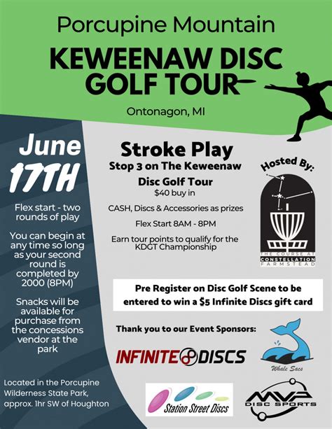 Disc Golf Tour Dates