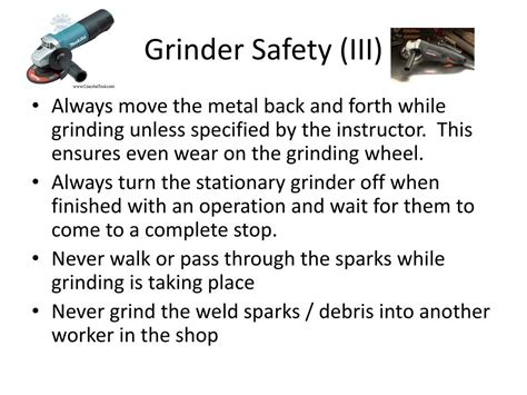 Disc Grinder Safety Rules