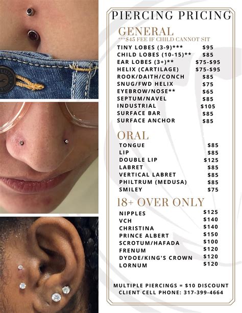 Dischem Piercing Prices