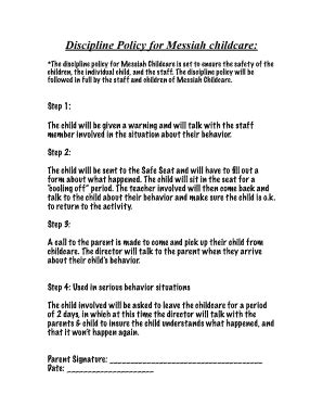 Daycare Polices and Procedures / Childcare Center Printable Etsy Parent handbook, Childcare