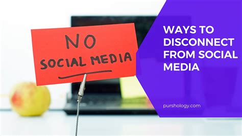 Disconnect from work and social media