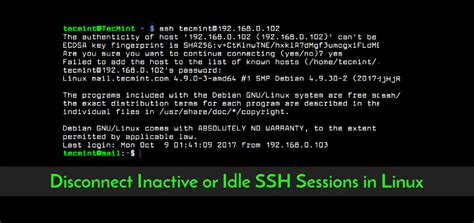 Disconnect Ssh Session Linux