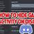 discord how to hide game activity