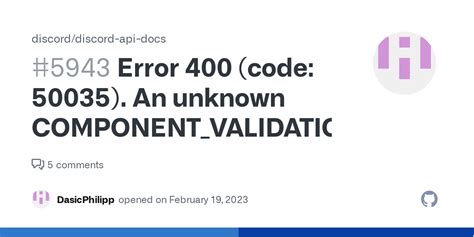 discord api error code 50035