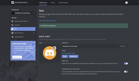 Discord Bot Python Commands